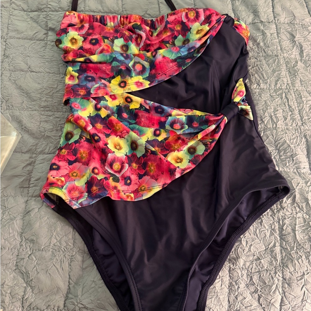 Dippin' Daisy's Navy One Piece Swim Suit Women’s Size 14